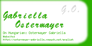 gabriella ostermayer business card